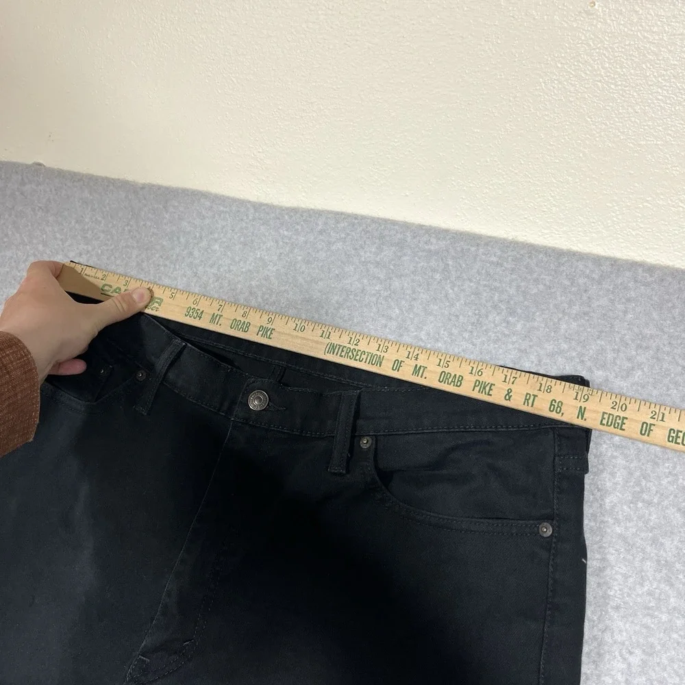 Levis Jeans Mens 38x32 (Fit 38x31) Black 541 Atheltic Fit Denim Dark Logo Cotton